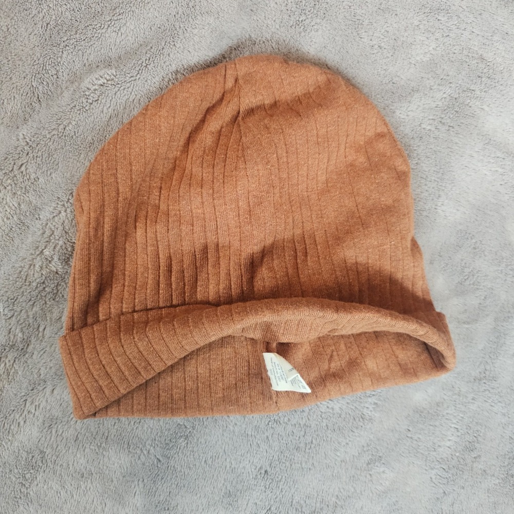 Kate Quinn 2T-4T Orange Beanie Hat Winter Fall‎ Ribbed